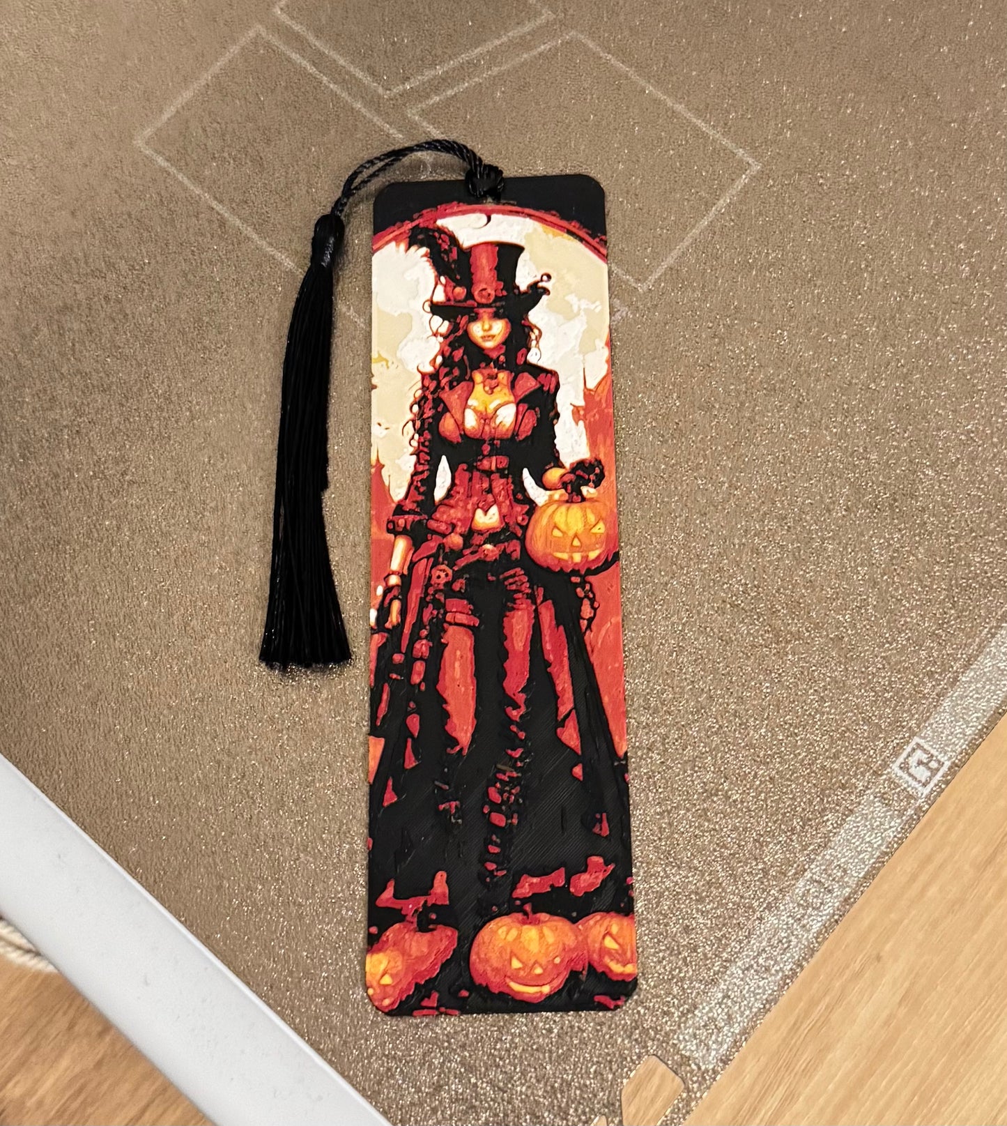 Pumpkin Spell - Witch & Pumpkin Bookmark