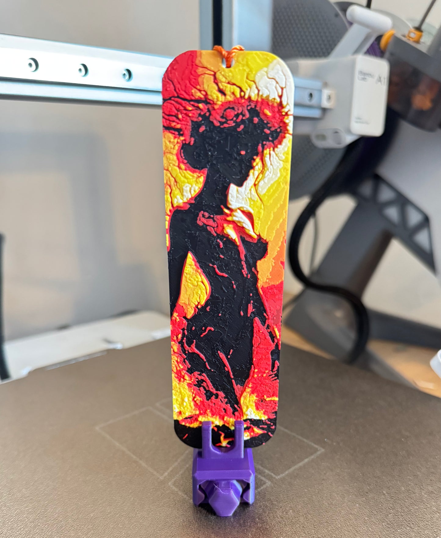 Firebourne Sorceress- Enchanted Flame Bookmark