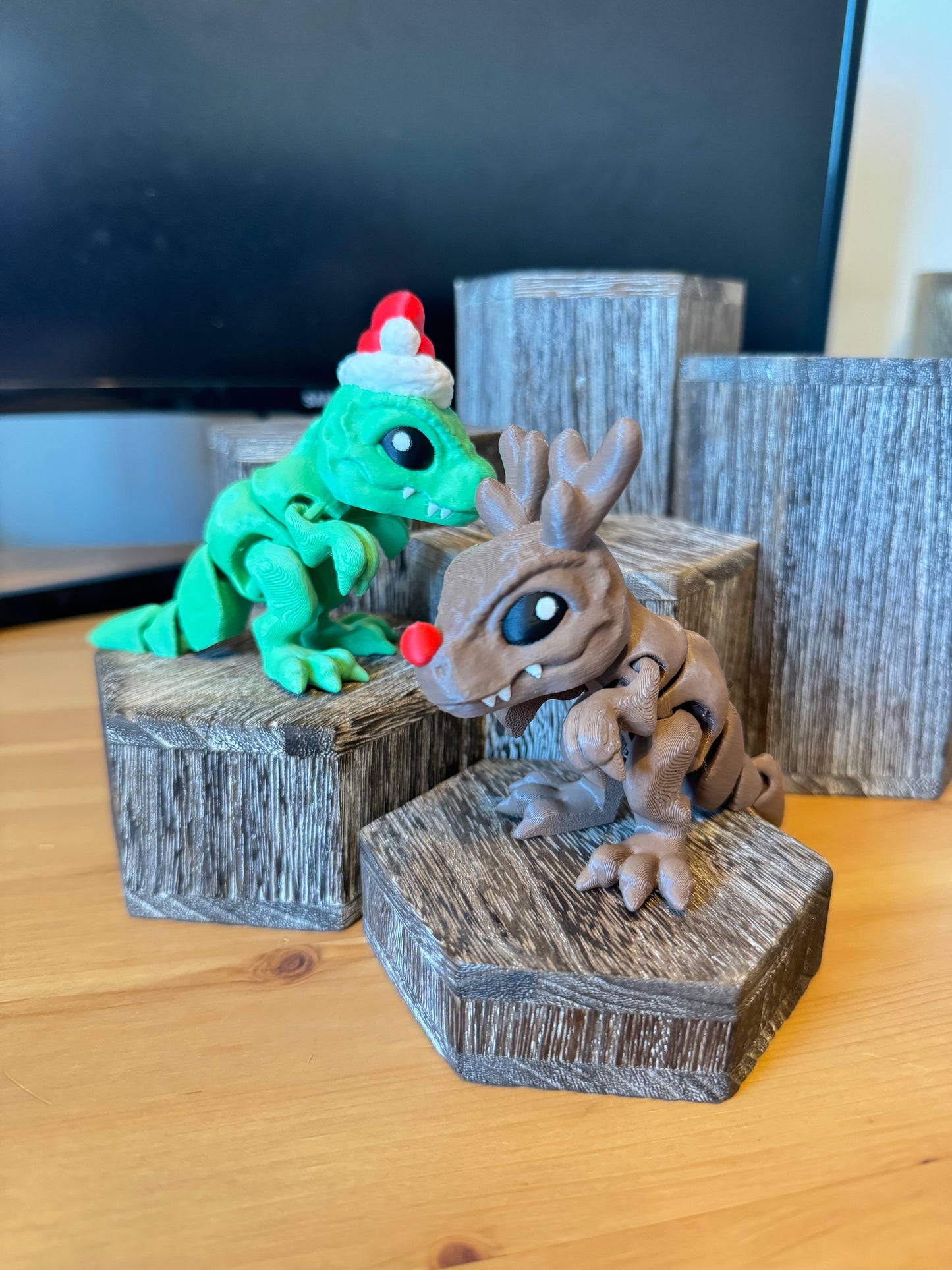 Dinodeer and Santasaurus